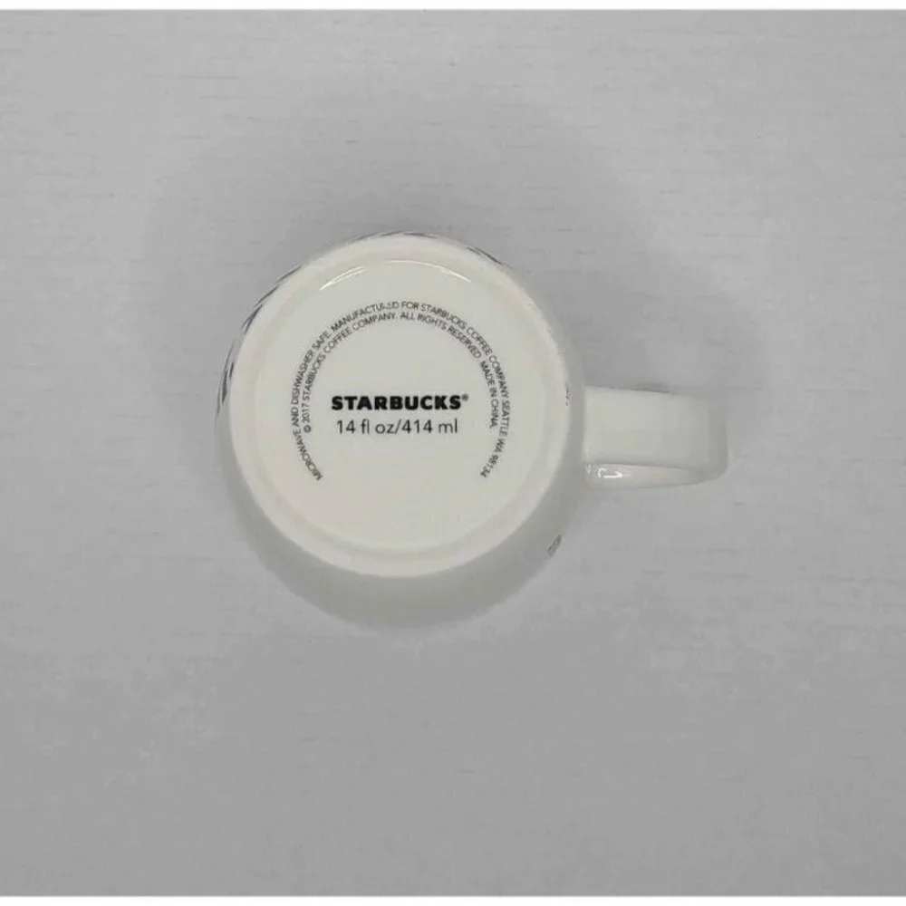 Starbucks 2017 Mermaid Siren Logo Coffee Cup w/Starbucks Printed Up The …